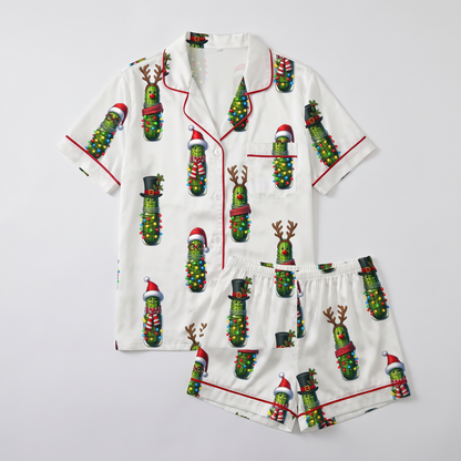 Twinkle Pickles Women's Pajama Set - flat lay