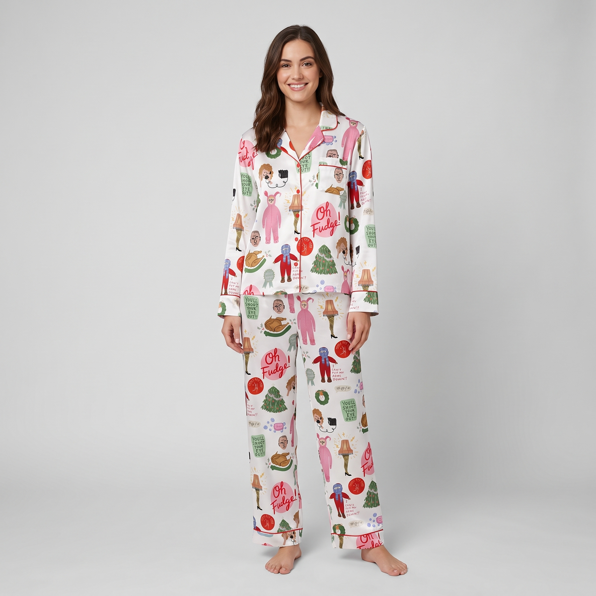 Oh Fudge! Inspired Women's Pajama Set - long sleeve and pants
