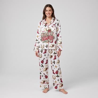 Holly Dolly Guitars Women's Pajama Set - long sleeve and pants