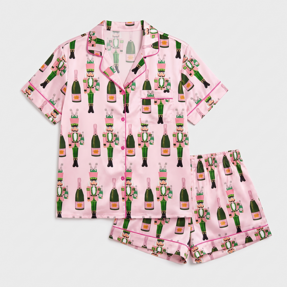 Nutcracker Bubbly Women's Pajama Set - flat lay