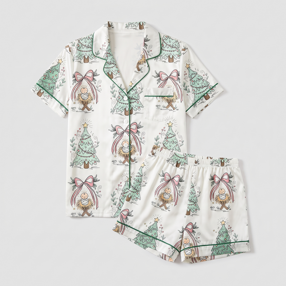 Let Heaven & Nature Sing Women's Pajama Set - flat lay