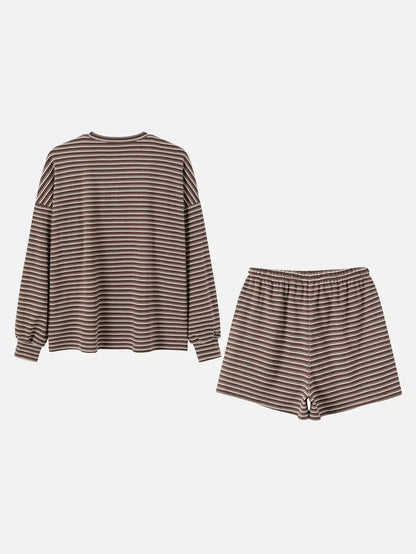 Striped Women's Cozy Oversized 2-Piece Lounge Set