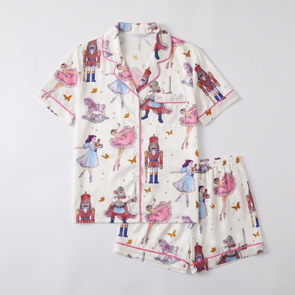 Waltz Of The Flowers Ballet Women's Pajama Set - flat lay