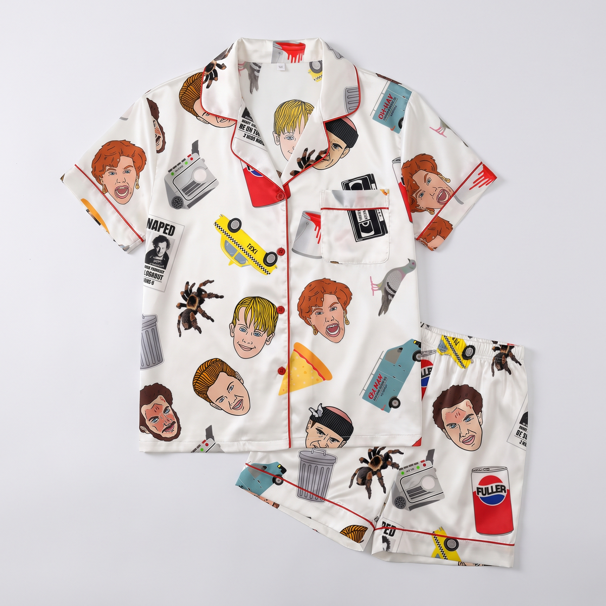 Wet Bandits Inspired Women's Pajama Set - flat lay