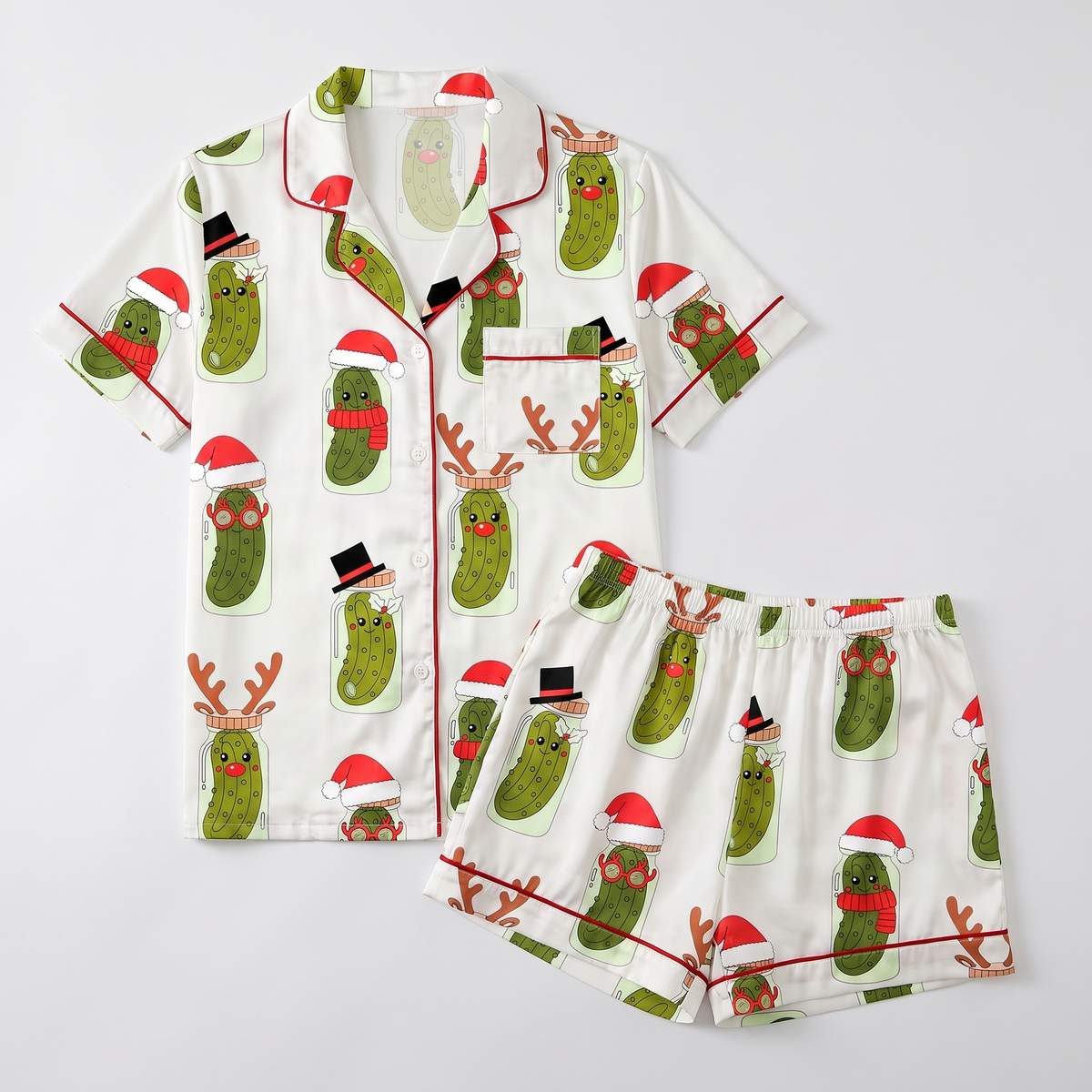 Most Dill-ightful Time Of The Year Women's Pajama Set - flat lay