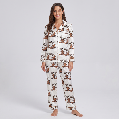 Dirty Martini Gingerbread Women's Pajama Set - long sleeve and pants