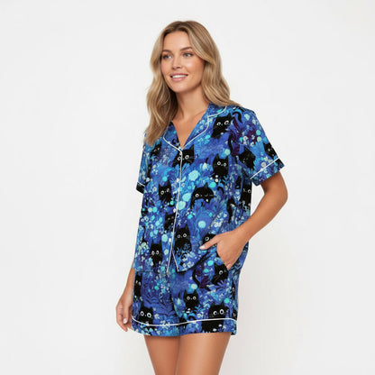 Black Cats Women's Pajama Set