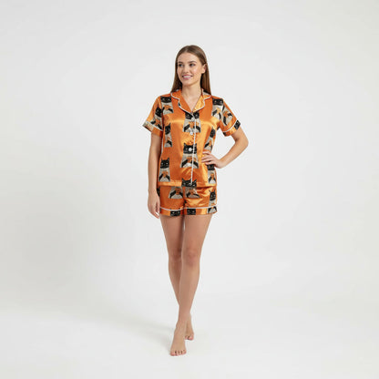 Colorful Cat Portraits Women's Pajama Set