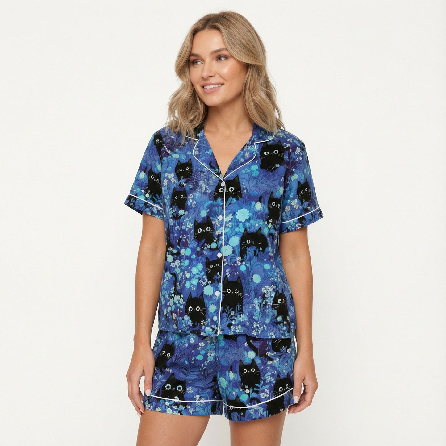 Black Cats Women's Pajama Set