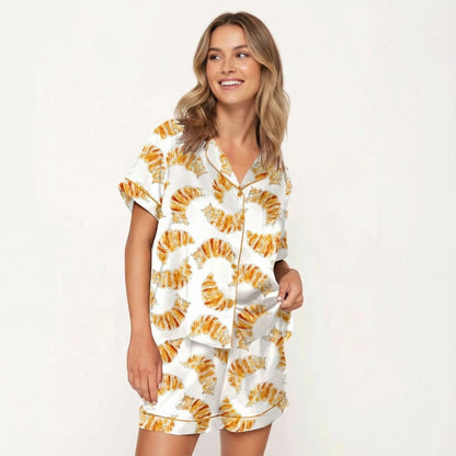 Croissant Cats Women's Pajama Set