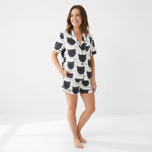 Smoking Cat Women's Pajama Set