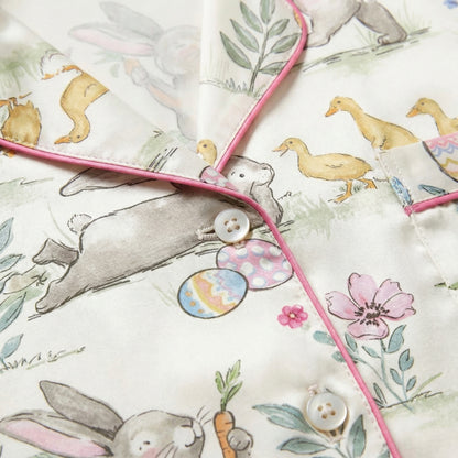 Easter Bunny & Ducklings Women's Pajama Set