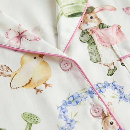 Vintage Easter Bunnies Women's Pajama Set