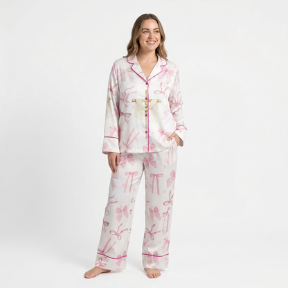 Coquette Easter Cross Women's Pajama Set