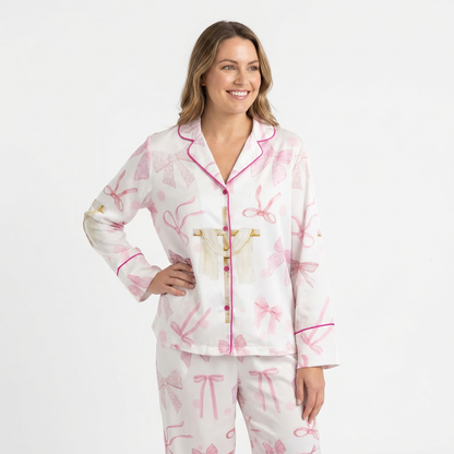 Coquette Easter Cross Women's Pajama Set