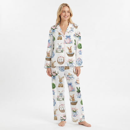Easter Bunny Basket Women's Pajama Set