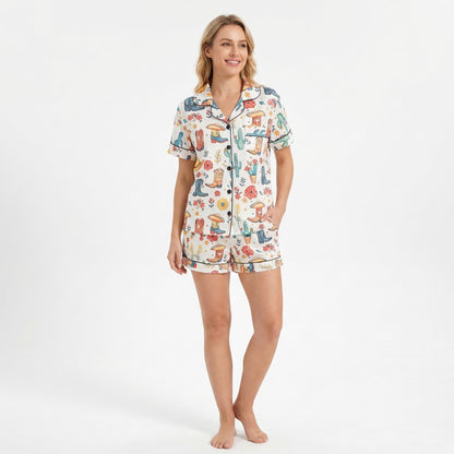 Colorful Cowgirl Women's Pajama Set