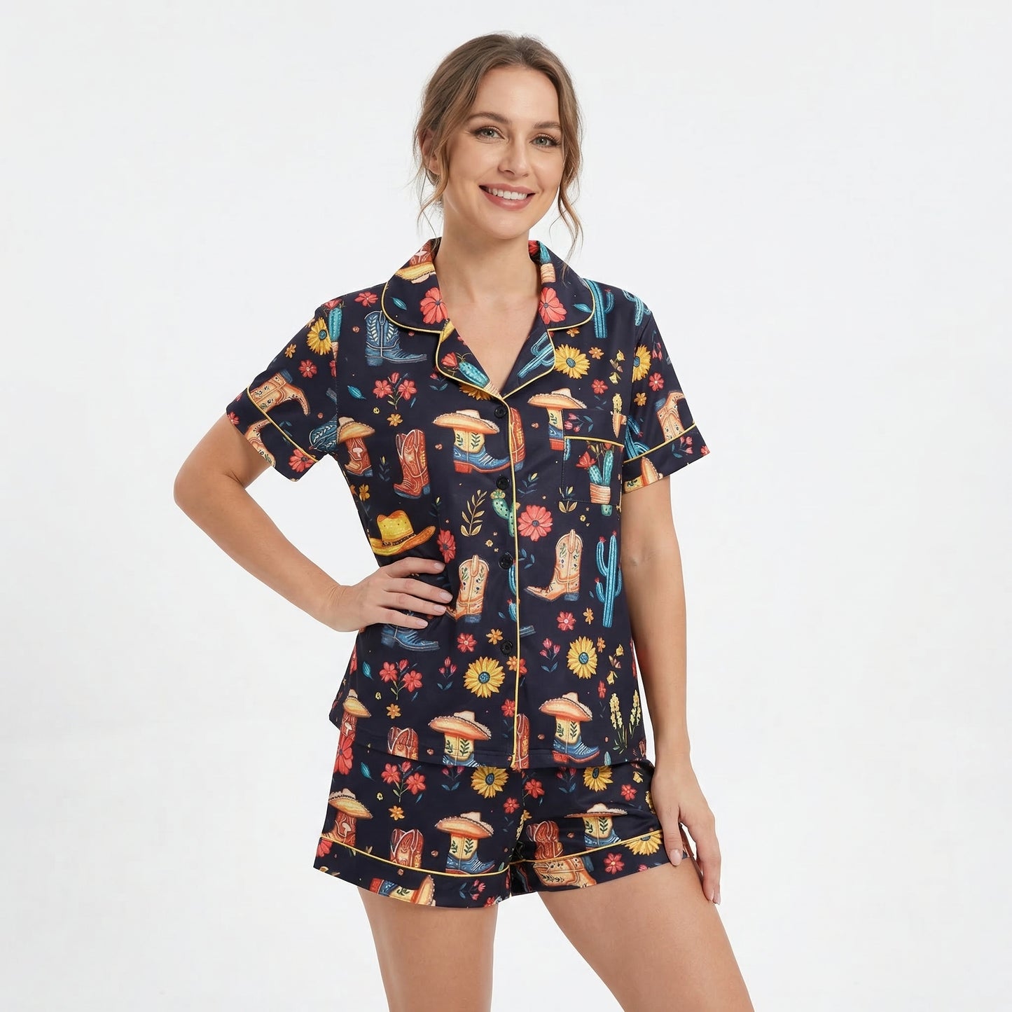 Colorful Cowgirl Women's Pajama Set