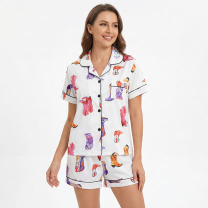 Colorful Cowgirl Women's Pajama Set