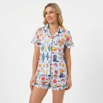 Colorful Cowgirl Women's Pajama Set