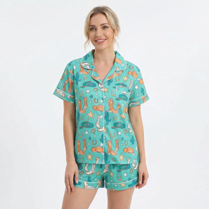 Colorful Cowgirl Women's Pajama Set