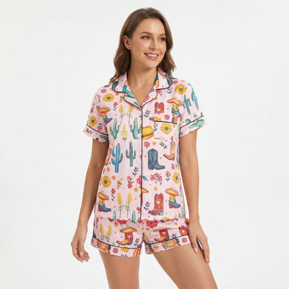 Colorful Cowgirl Women's Pajama Set