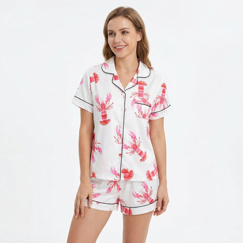 Seaside Lobster Women's Pajama Set