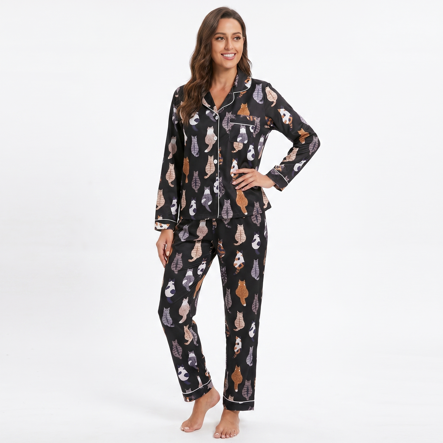 All-Over Kitty Cat Pajamas