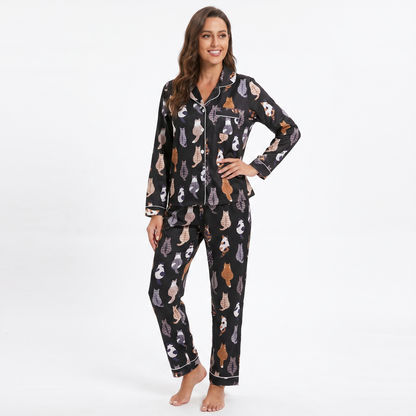 All-Over Kitty Cat Pajamas