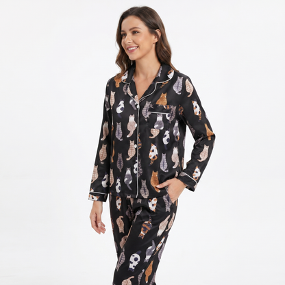 All-Over Kitty Cat Pajamas