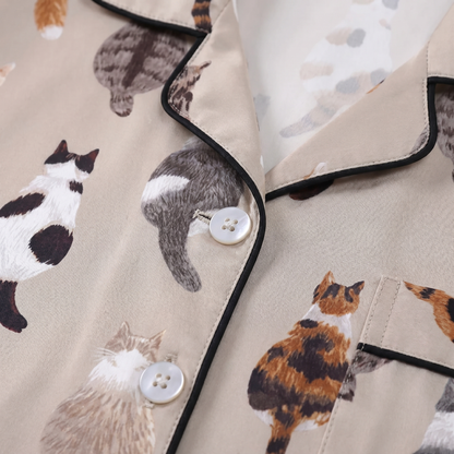 All-Over Kitty Cat Pajamas