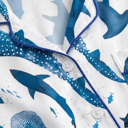 "Swimming with Sharks" Women's Shark Pajamas