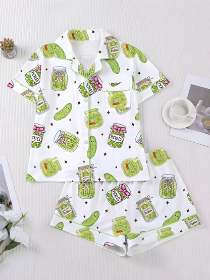 Pickle-Palooza Women's Pickle Pajama Set